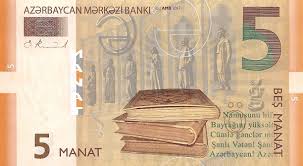 Azerbaijani manat AZN banknotes and Azerbaijan currency