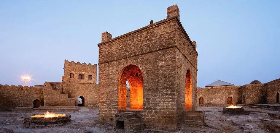 Ateshgah Fire Temple in the Absheron Peninsula