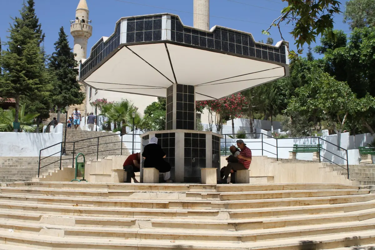 Entrance complex of the Ashabi Kahf pilgrimage site in Nakhchivan, Azerbaijan