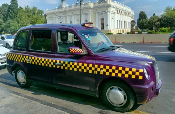 Baku taxi used for private airport transfers