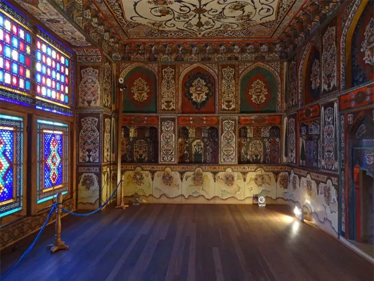 Decorated interior of Sheki Khan Palace